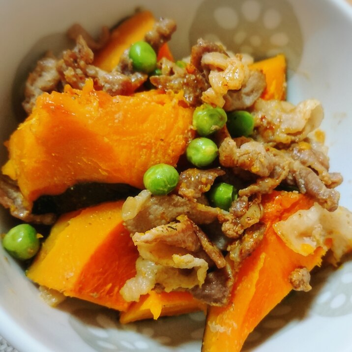 ほくほく！かぼちゃと豚こま肉の煮物